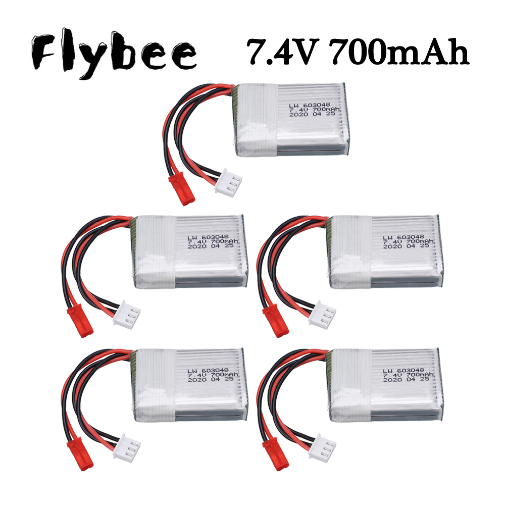 Rc Hobby Hub - Batería Lipo de 7,4 V, 700mAh,
