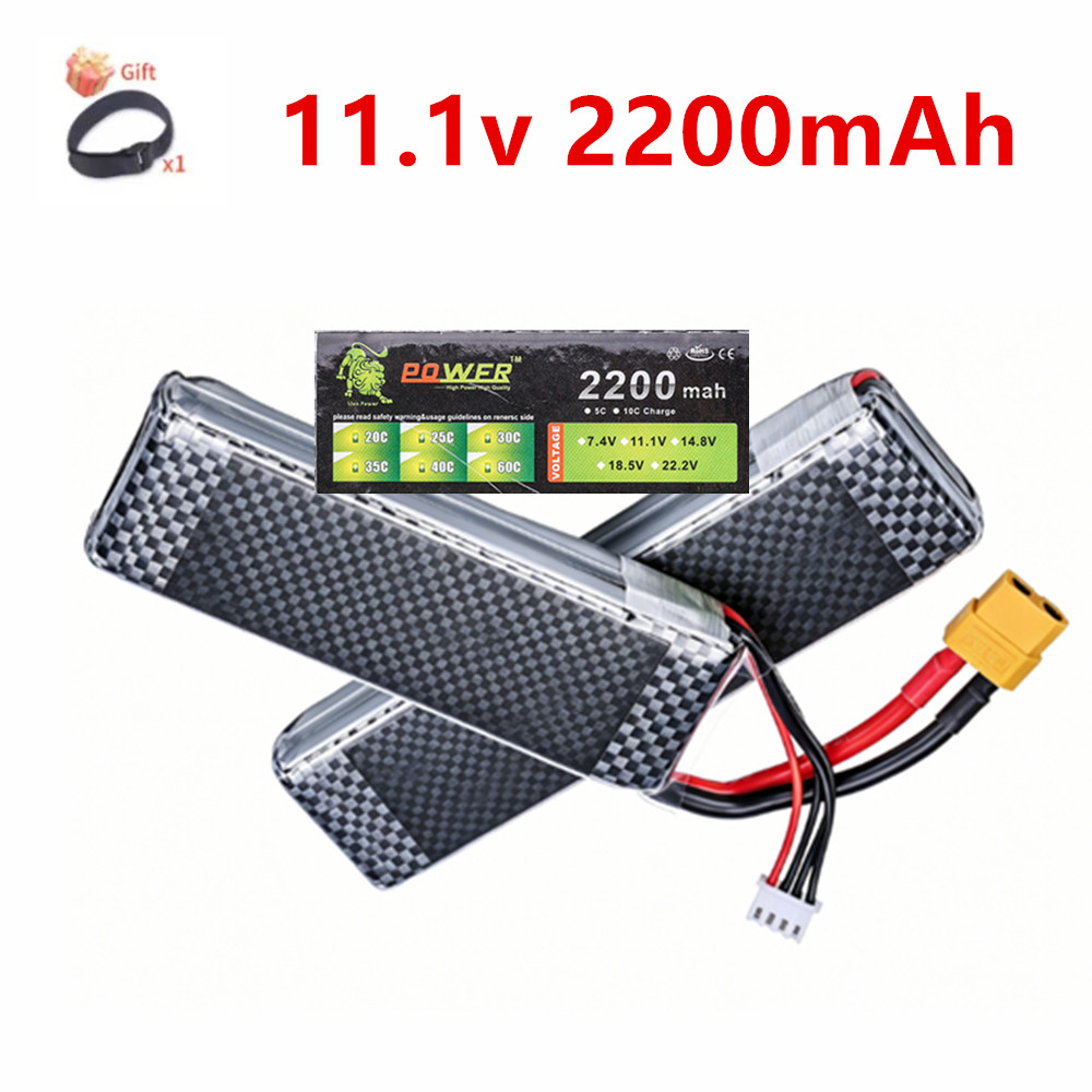 Batería Lipo 3S 11.1V 2200mAh  - Rc Hobby Hub reseña y precio