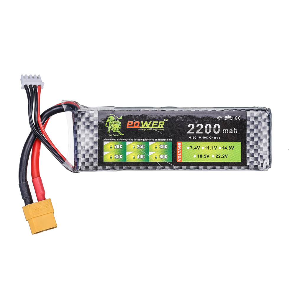 Batería Lipo 3S 11.1V 2200mAh  - Rc Hobby Hub reseña y precio