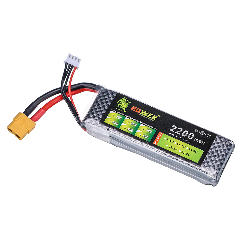 Batería Lipo 3S 11.1V 2200mAh  - Rc Hobby Hub reseña y precio